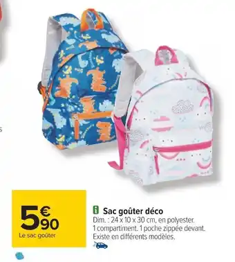 Carrefour Sac goûter déco offre