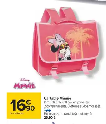 Carrefour Disney cartable minnie offre
