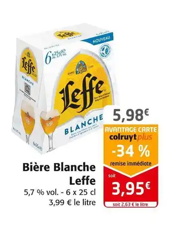 Colruyt Leffe bière blanche offre