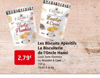 Colruyt L'oncle hansi les biscuits apéritifs la biscuiterie offre