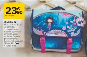 Carrefour Cartable lily offre