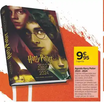 Carrefour Harry potter agenda 2023 - 2024 offre