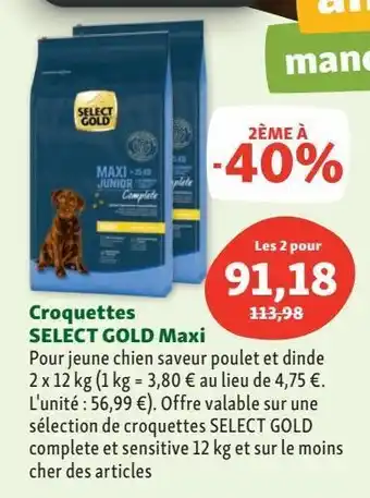 Maxi Zoo Croquettes pour chien offre