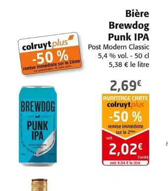 Colruyt Brewdog bière punk ipa offre