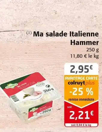 Colruyt Hammer ma salade italienne offre
