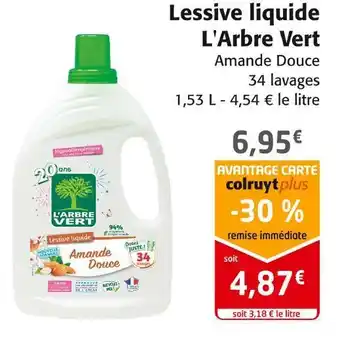 Colruyt L'arbre vert lessive liquide offre