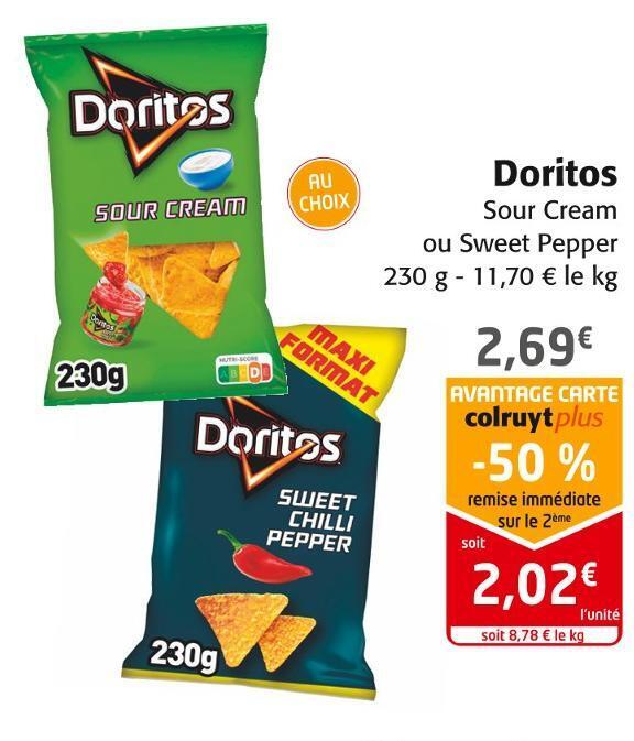Promo Doritos doritos chez Colruyt