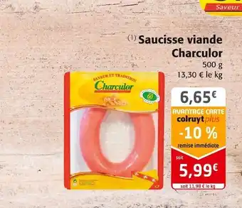 Colruyt Charculor saucisse viande offre