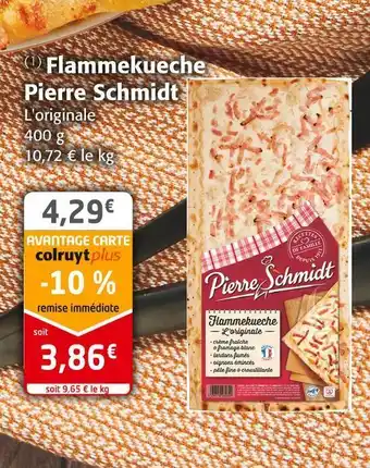 Colruyt Pierre schmidt flammekueche offre