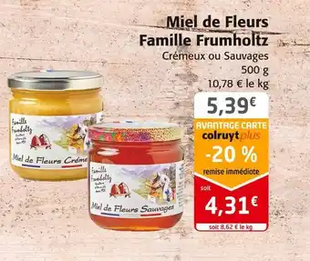 Colruyt Miel de fleurs famille frumholtz offre