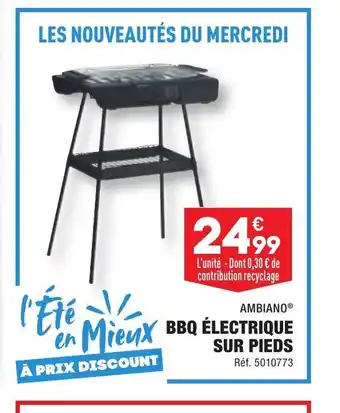 ALDI en Mieux BBQ ÉLECTRIQUE sur PIEDS offre