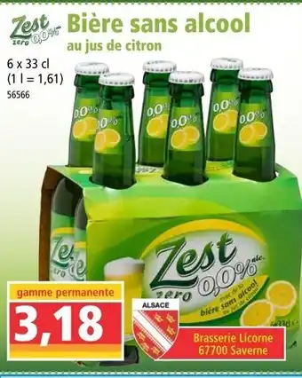 Norma Bière sans alcool au jus de citron offre