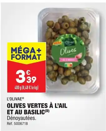 ALDI OLIVES VERTES À L'AIL offre