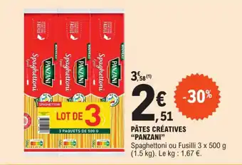 E.Leclerc PÂTES CRÉATIVES "PANZANI" offre