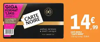 E.Leclerc CAFÉ MOULU "CARTE NOIRE" offre