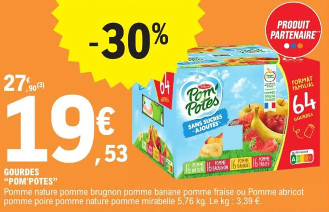 Promo GOURDES "POM'POTES" chez E.Leclerc