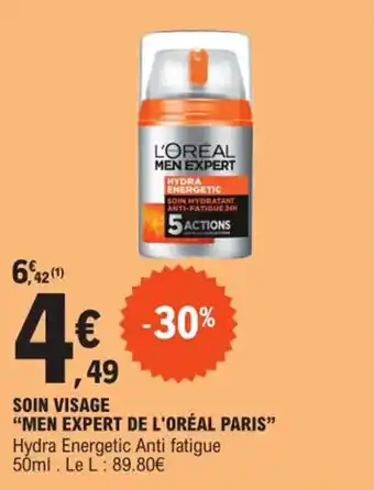 E.Leclerc SOIN VISAGE "MEN EXPERT DE L'ORÉAL PARIS" offre
