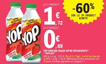 E.Leclerc YOP PARFUM FRAISE OFFRE DÉCOUVERTE(¹) "YOPLAIT" offre
