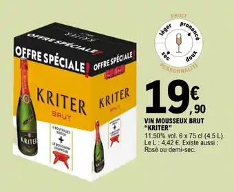 VIN MOUSSEUX BRUT "KRITER"