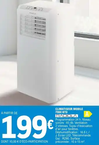 CLIMATISEUR MOBILE 7000 BTU