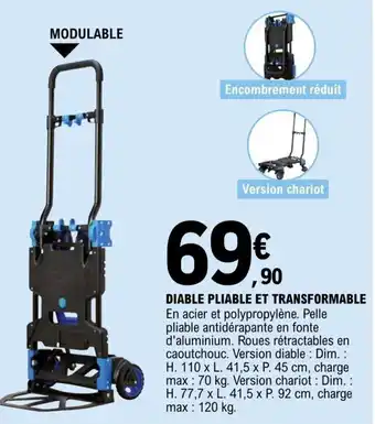 E.Leclerc DIABLE PLIABLE ET TRANSFORMABLE offre