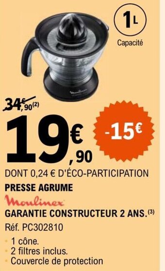 E.Leclerc PRESSE AGRUME offre