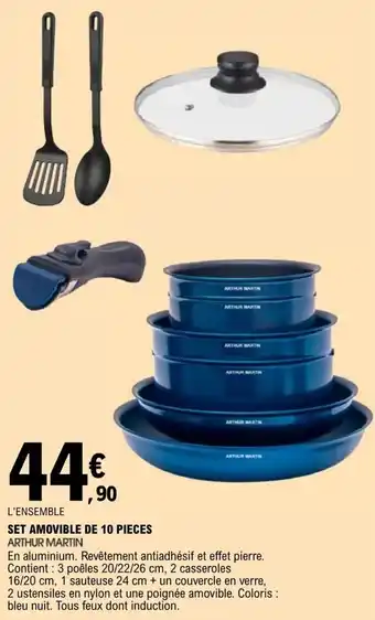 E.Leclerc SET AMOVIBLE DE 10 PIECES offre