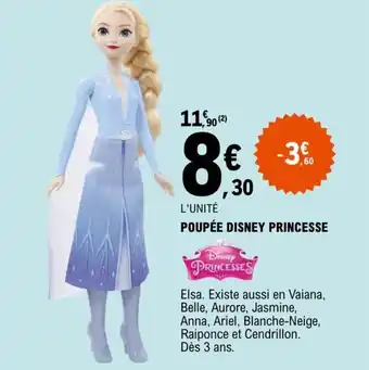 E.Leclerc POUPÉE DISNEY PRINCESSE offre