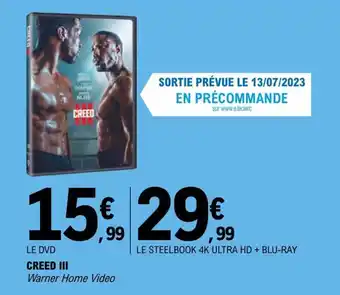 E.Leclerc CREED III offre