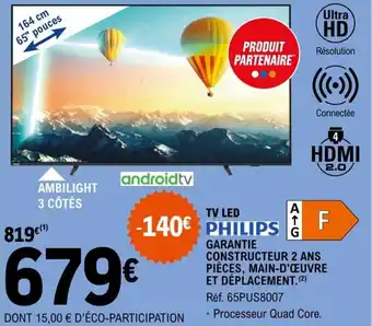 E.Leclerc TV LED offre