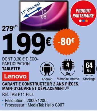 E.Leclerc TABLETTE Lenovo offre