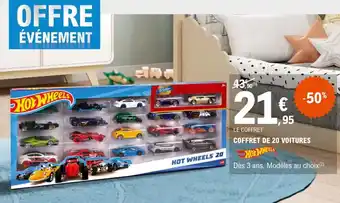E.Leclerc COFFRET DE 20 VOITURES offre