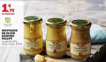 Super U MOUTARDE DE DIJON EDMOND FALLOT offre