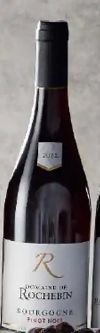 Super U BOURGOGNE PINOT NOIR AOP ROUGE DOMAINE DE ROCHEBIN VIEILLES VIGNES 2022 offre