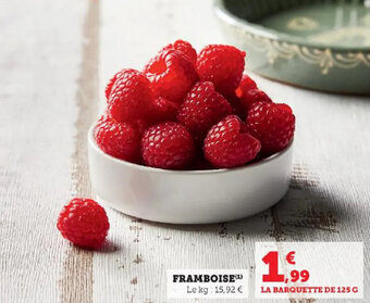 Super U FRAMBOISE (¹) offre