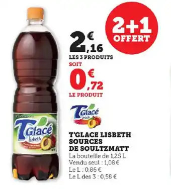 Super U T'GLACE LISBETH SOURCES DE SOULTZMATT offre