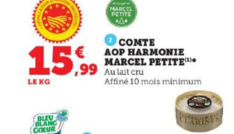 Hyper U COMTE AOP HARMONIE MARCEL PETITE(¹) offre