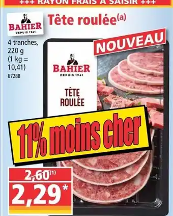 Norma Tête roulée offre