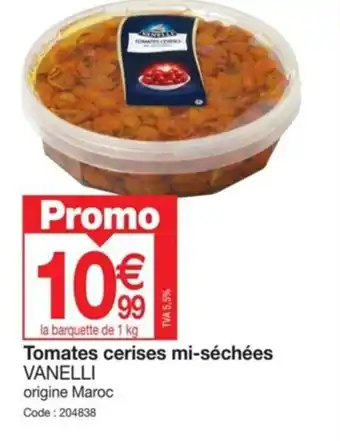 Tomates cerises mi-séchées VANELLI
