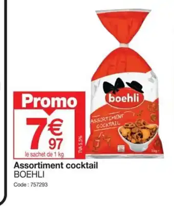 Promocash Assortiment cocktail BOEHLI Code: 757293 offre