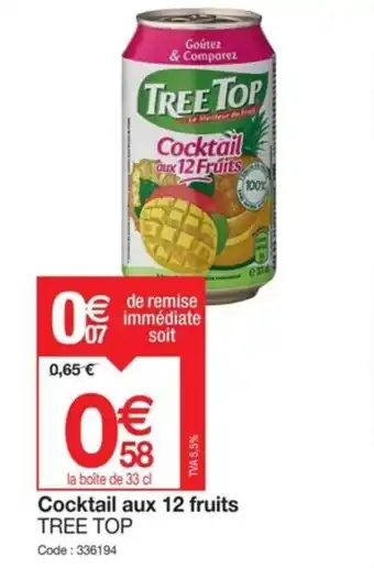 Promocash Cocktail aux 12 fruits TREE TOP Code: 336194 offre