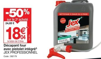 Promocash Décapant four avec pistolet intégréª JEX PROFESSIONNEL offre