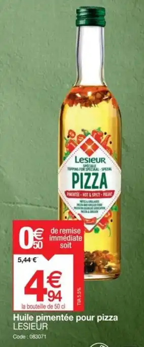 Promocash Huile pimentée pour pizza LESIEUR offre