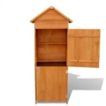 Vidaxl armoire de rangement de jardin marron 42,5x64x190 cm