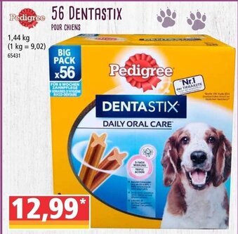 Norma 56 Dentastix pour chiens offre