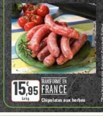 G20 Chipolatas aux herbes offre