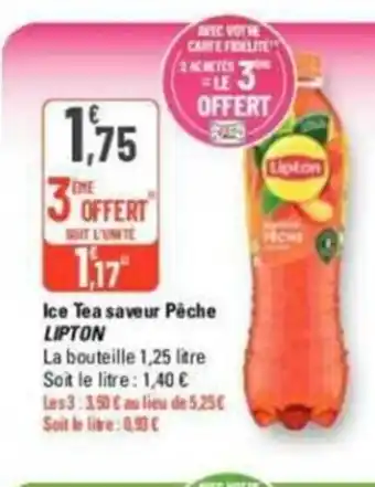 Ice Tea saveur PĂȘche LIPTON