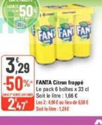 G20 FANTA Citron frappé offre