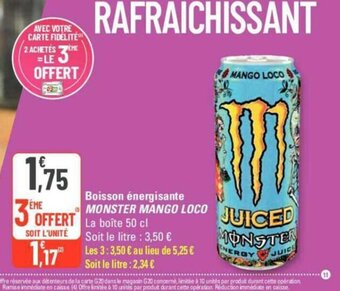 G20 Boisson énergisante offre