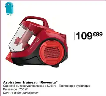 Rowenta aspirateur traĂźneau